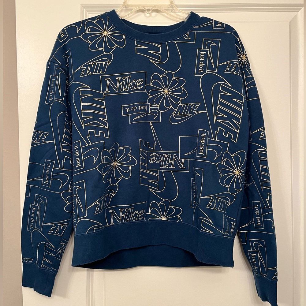 Navy Blue & Gold Nike Crewneck